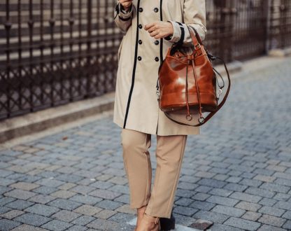 Handmade leather bucket bag - Image 4