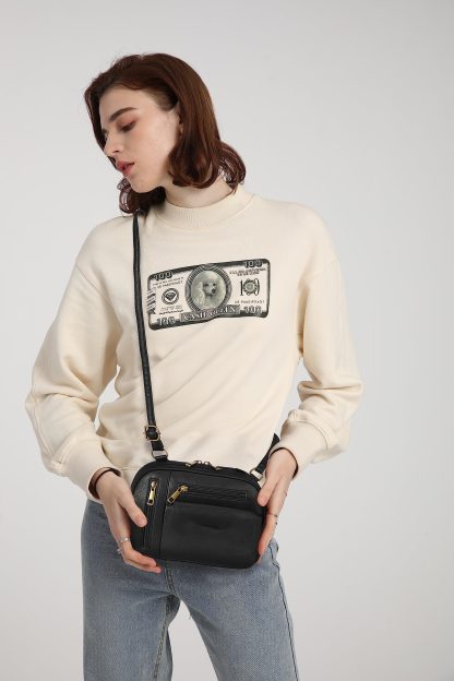 Retro black and gold style crossbody bag - Image 7