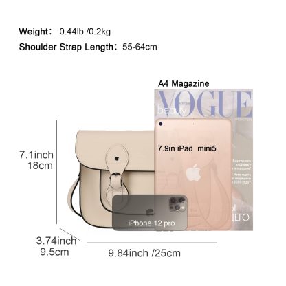 Classic messenger style crossbody bag - Image 5