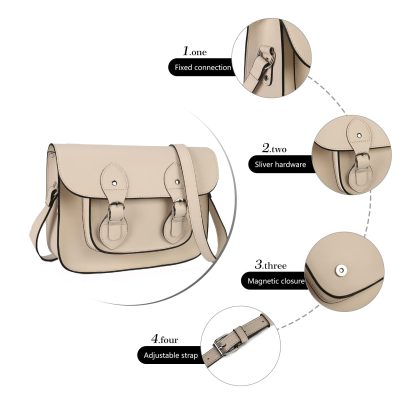 Classic messenger style crossbody bag - Image 3