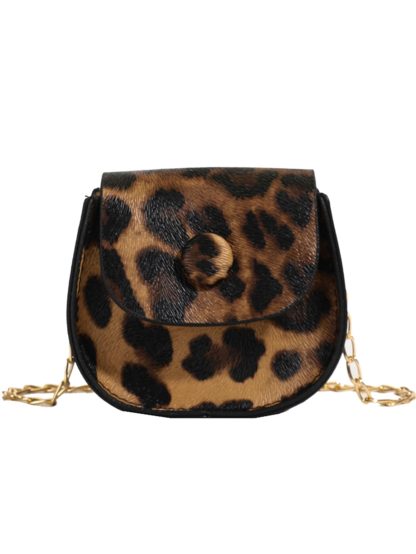 Mini leopard print chain bag - Image 5
