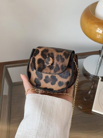 Mini leopard print chain bag - Image 2