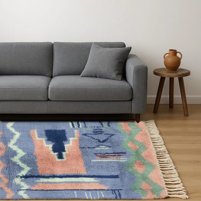Artistic graffiti style handmade carpet - Image 4