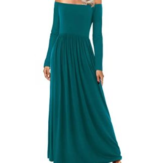 French style one-shoulder waisted floor-length dress