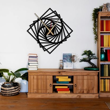 Geometric spiral wall clock - Image 6
