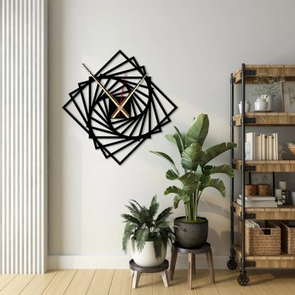 Geometric spiral wall clock - Image 4