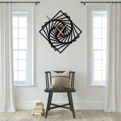 Geometric spiral wall clock - Image 2