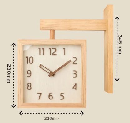 Creative double-sided wall clock - Image 4