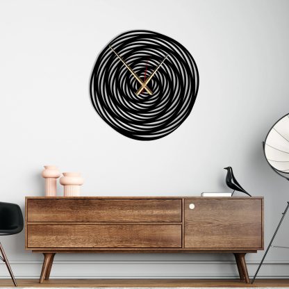 Spiral Light and Shadow Art Wall Clock - Image 6