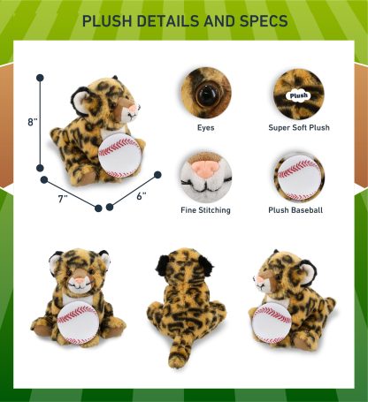 Baseball Tiger Plush Doll - Image 2