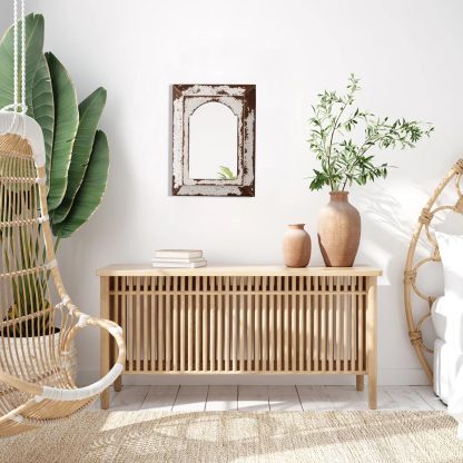 Retro distressed double frame decorative mirror - Image 3