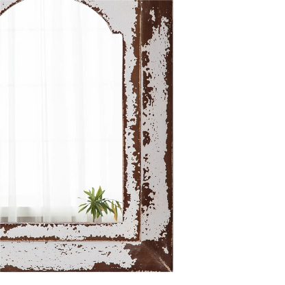 Retro distressed double frame decorative mirror - Image 2