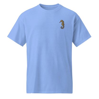 Simple Seahorse Embroidered T-Shirt - Image 4