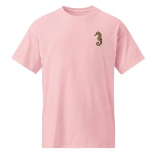 Simple Seahorse Embroidered T-Shirt