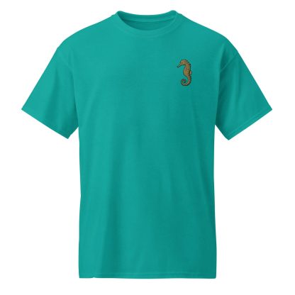 Simple Seahorse Embroidered T-Shirt - Image 2