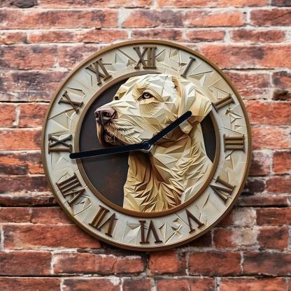 3D relief dog wall clock - Image 5