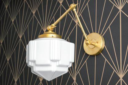 Retro Geometric Folding Arm Wall Lamp - Image 4
