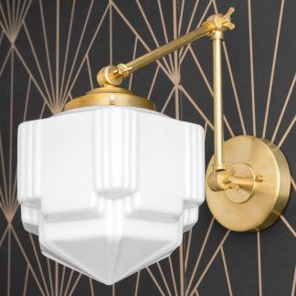 Retro Geometric Folding Arm Wall Lamp