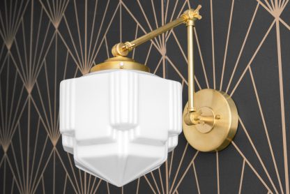 Retro Geometric Folding Arm Wall Lamp