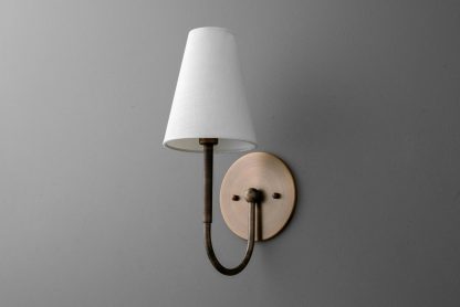 Retro style metal fabric wall lamp - Image 4