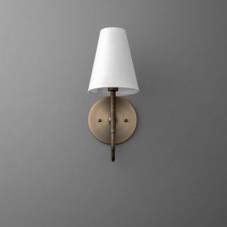Retro style metal fabric wall lamp