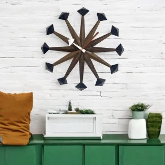 Creative radial polygonal wall clock