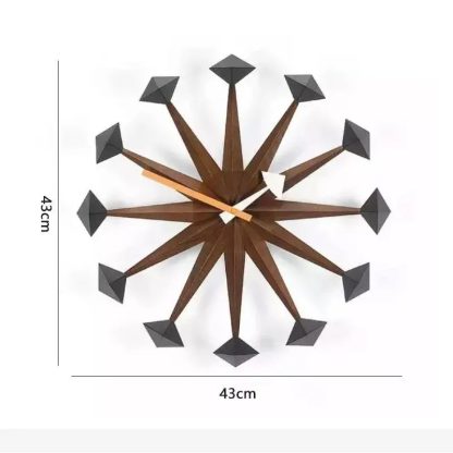 Creative radial polygonal wall clock - Image 4