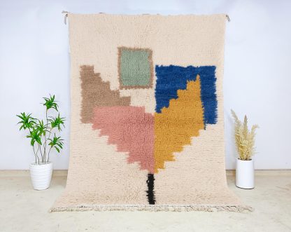 Moroccan style colorful geometric rug - Image 3
