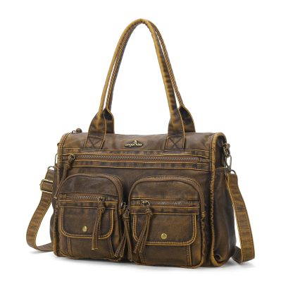 Vintage distressed multi-pocket work bag - Image 2