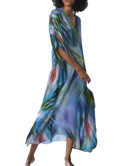 Artistic gradient robe dress - Image 8