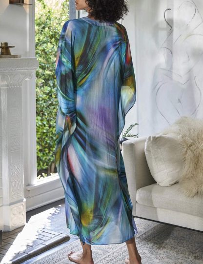 Artistic gradient robe dress - Image 2