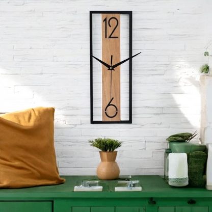 Modern simple long wall clock - Image 5