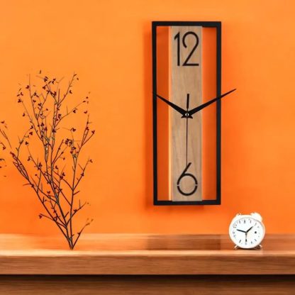 Modern simple long wall clock - Image 4