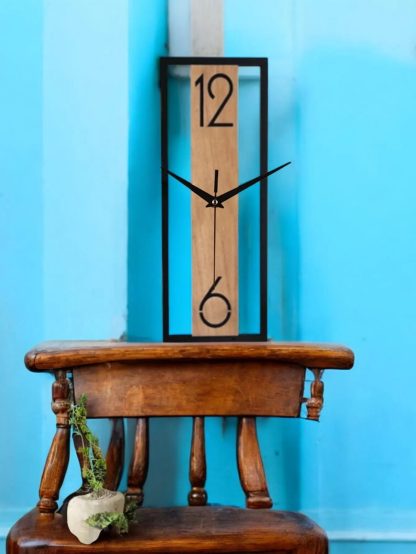 Modern simple long wall clock - Image 2