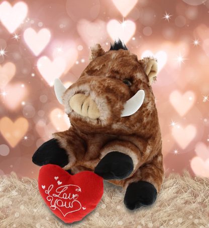 Creative wild boar hugging heart plush doll - Image 4