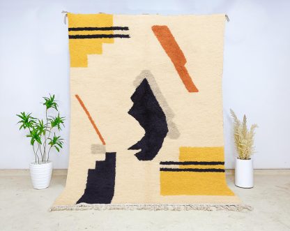 Moroccan style abstract art carpet - Image 4