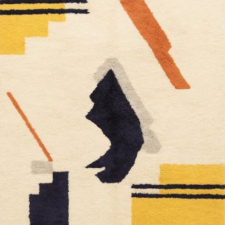 Moroccan style abstract art carpet