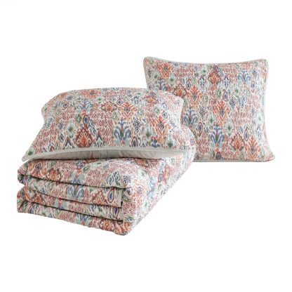 Bohemian Floral Quilted Three-Piece Bed Cover Set - Image 5