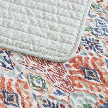 Bohemian Floral Quilted Three-Piece Bed Cover Set - Image 4