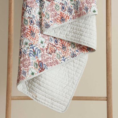 Bohemian Floral Quilted Three-Piece Bed Cover Set - Image 2