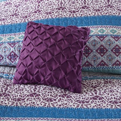 Bohemian Striped Quilted Bedding - Image 2