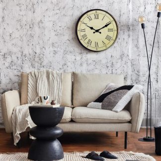 Retro Roman numeral wall clock