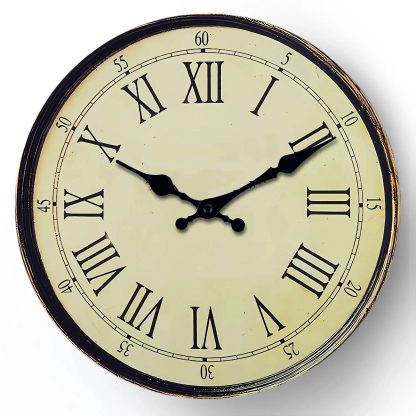 Retro Roman numeral wall clock - Image 2