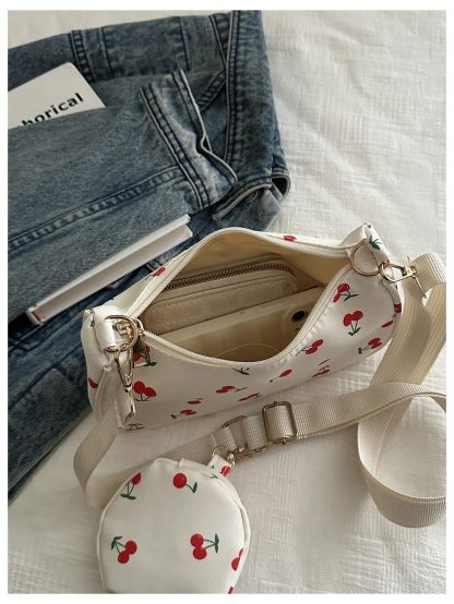 cherry print two-piece crossbody bag - Image 2