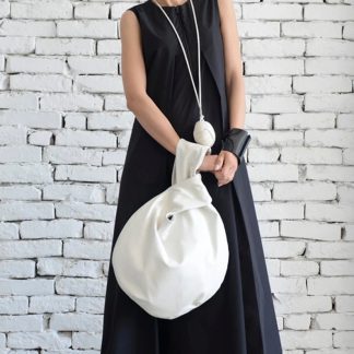Lazy soft leather cloud bag
