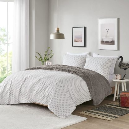 Healing light gray plush bedding - Image 11