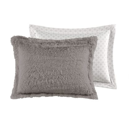 Healing light gray plush bedding - Image 7