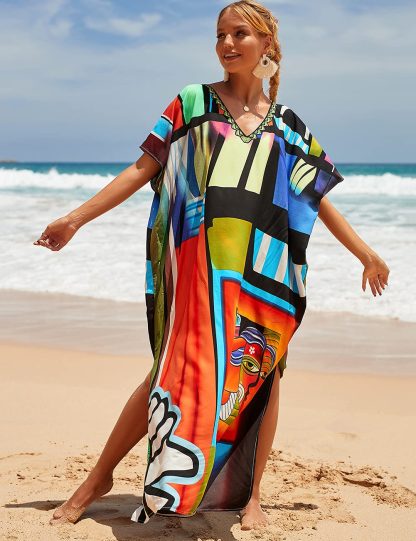 Graffiti-style beach cover-up