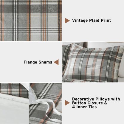 Pastoral plaid bedding - Image 3
