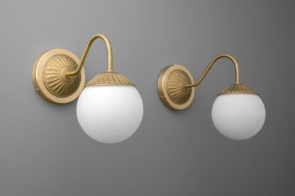 Retro spherical glass wall lamp - Image 2